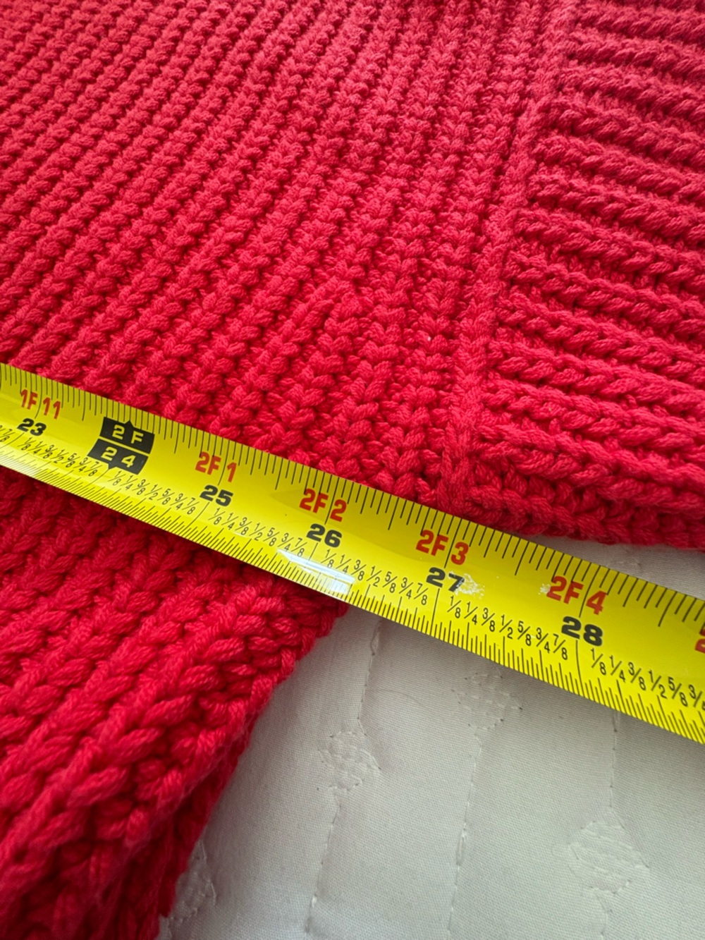 Free people, oversized, red cardigan, chunky knit XL - Picture 10 of 11
